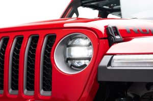 Jeep Gladiator Headlight Guards - Rugged Ridge - Elite - Black - `20-`22